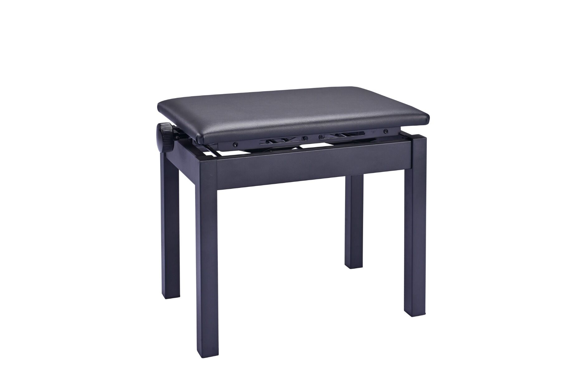 Banco de piano ajustável Bulara TM41 com pernas de metal preto fosco