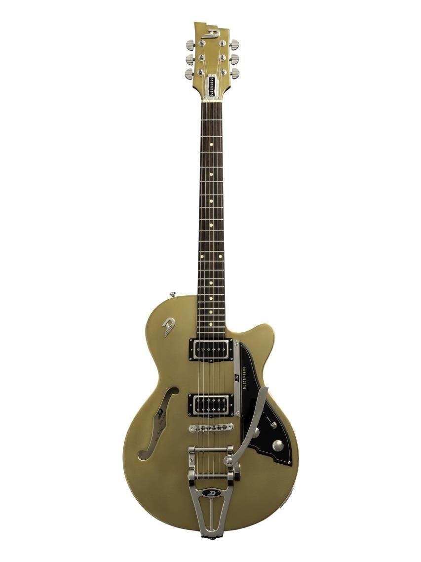 Guitarra Duesenberg DCR Hanover Gold single-cut dourada