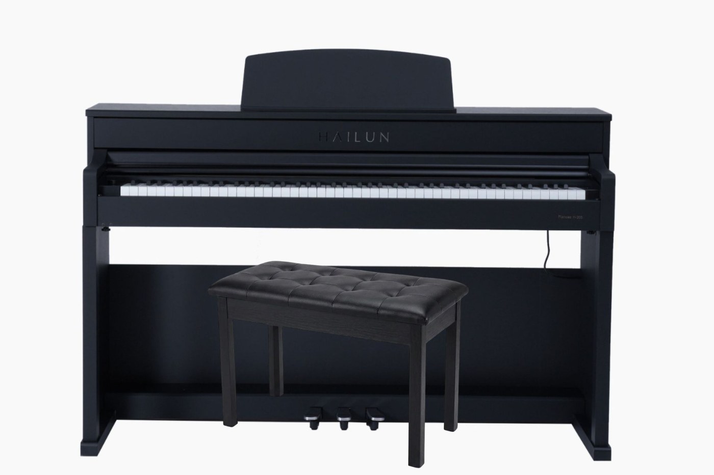 Piano digital Bulara Hailun H205 acabamento Classic Walnut em ambiente