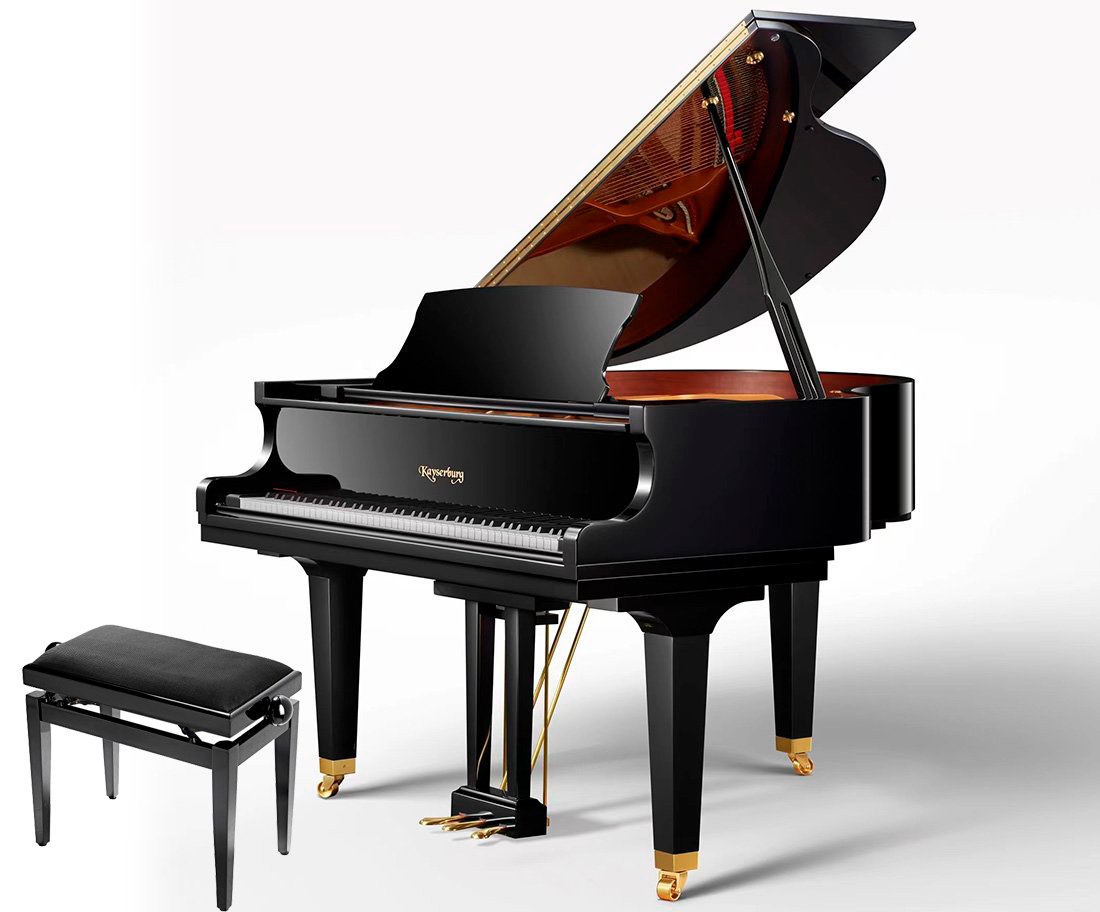Piano de cauda Kayserburg GH148 Baby Grand em mogno