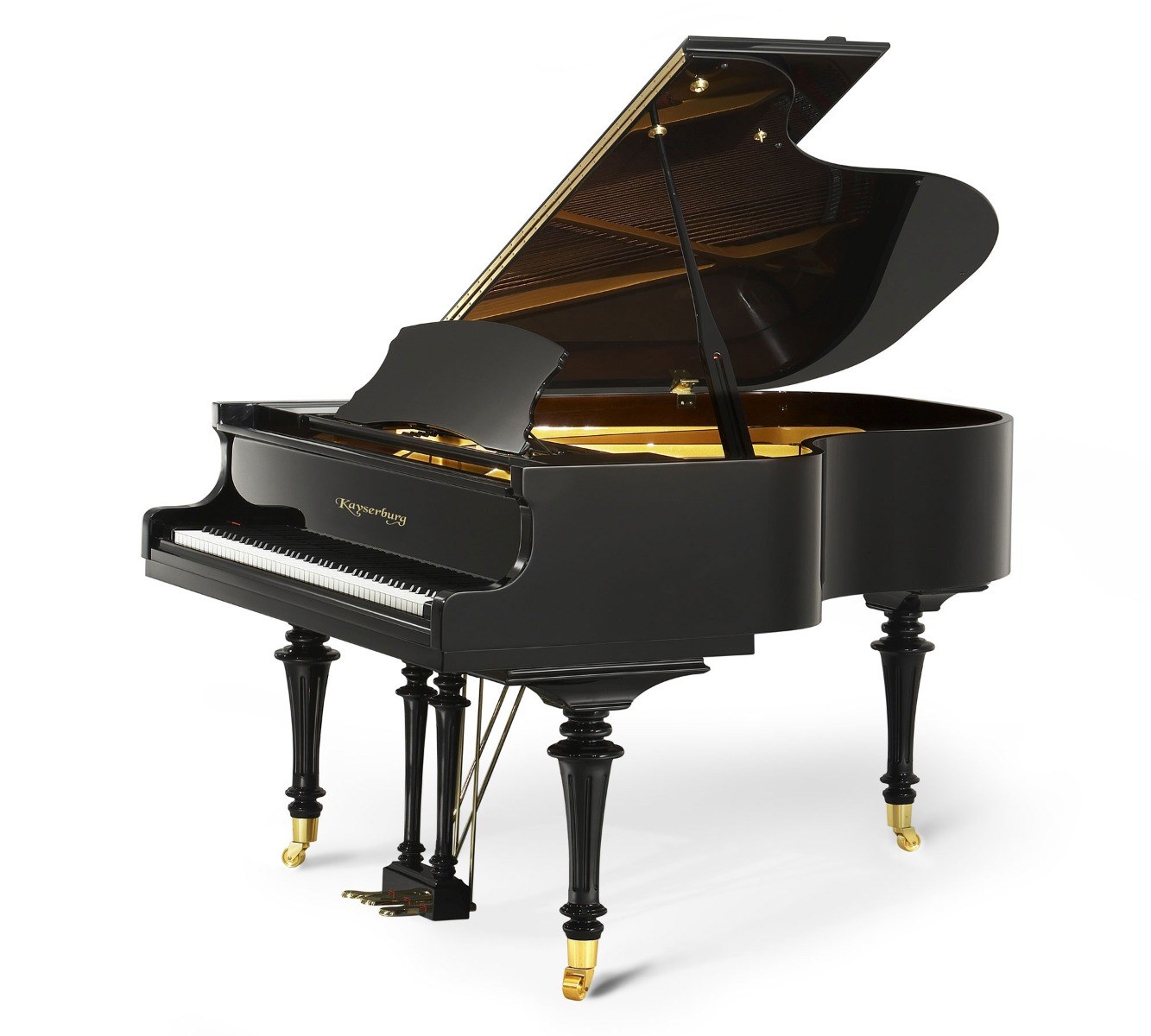 Piano de cauda Kayserburg GH170 Renaissance Grand preto polido