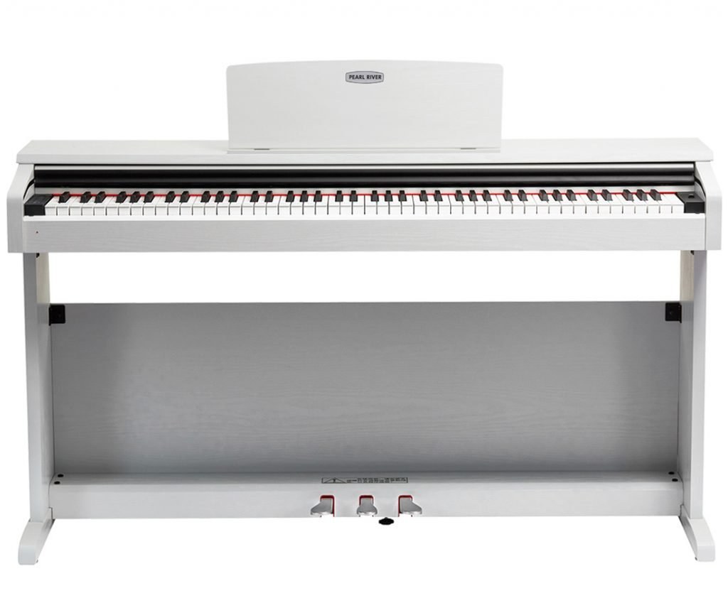 Piano digital de armário Pearl River F12 branco
