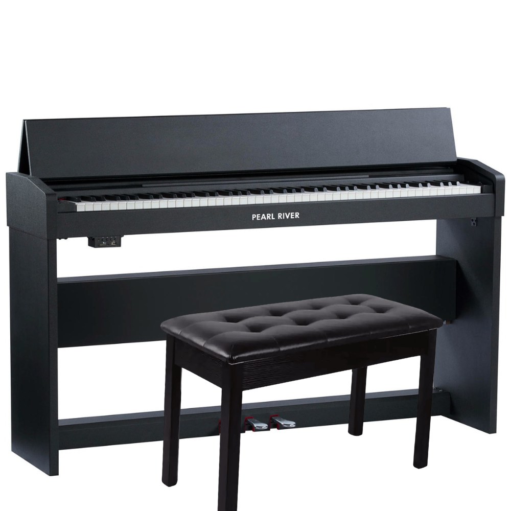 Piano digital de armário Pearl River F13 com banqueta