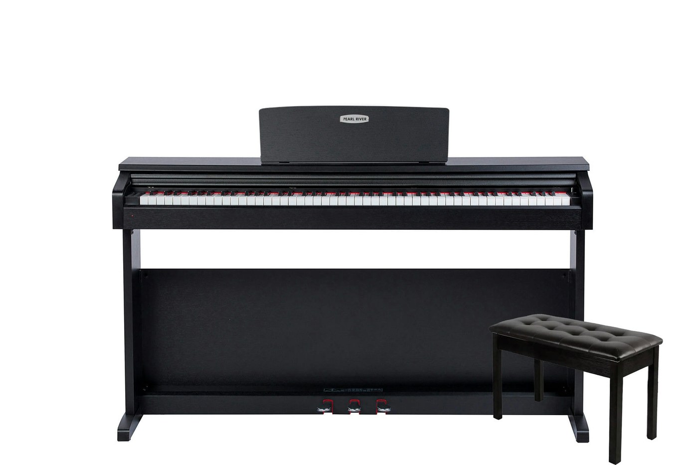 Piano digital de armário Pearl River V05 preto