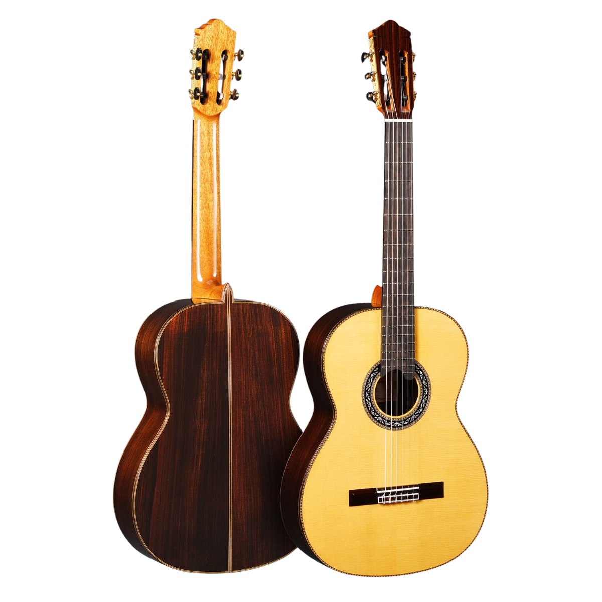 Violão clássico Pearl River HC8500 com case branco